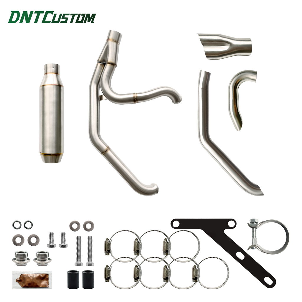 Stainless Steel 2IN1 Exhaust System For 2018-2026 Harley Softail Street Bob Low Rider S/ST Fatboy Breakout Slim