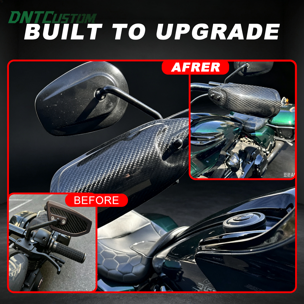 Twill Dry Carbon Fiber 3K Hand Guard For Harley Davidson
