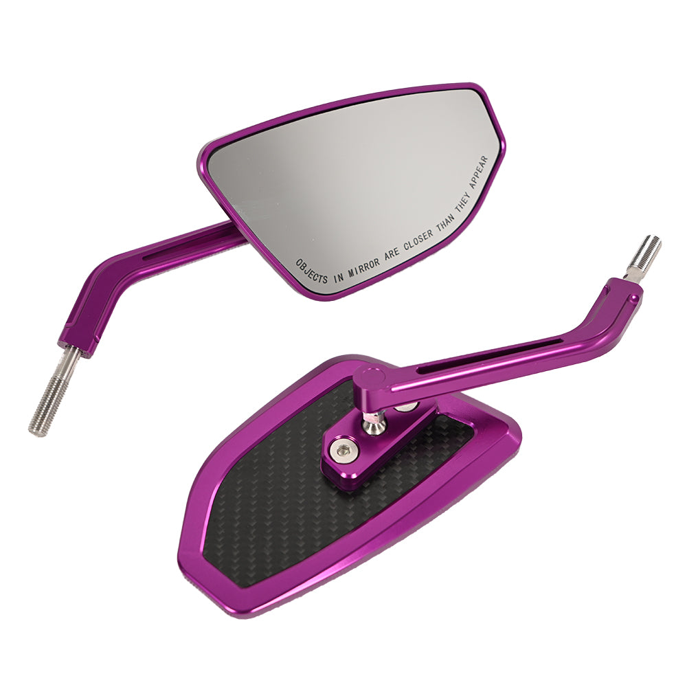 Performance Style Mirrors Rear View Mirrors CNC with Carbon Slim Look Universal forFor Harley Touring Softail Dyna Sportster Street Bob Low Rider S Road King Fatboy XL883
