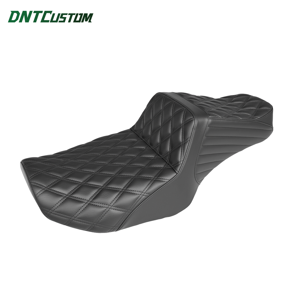 Tail Up With Gel Seat Black Double Diamond Stitch Fits CVO Touring 2023up Street Glide & Road Glide 2024up, Touring 2025up