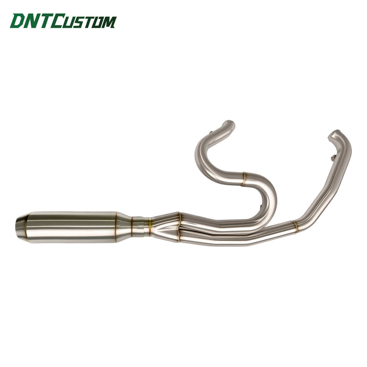 Stainless Steel 2IN1 Exhaust System Short Version For Harley Touring 2017-2026