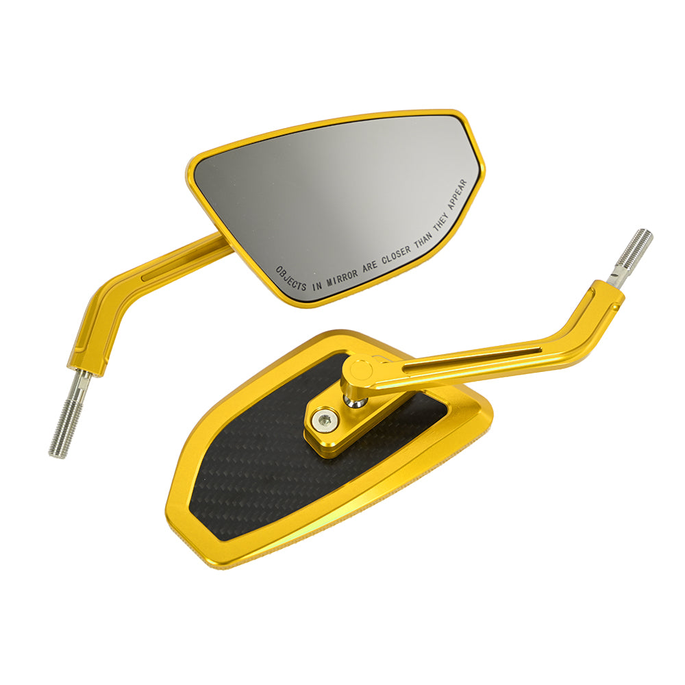 Performance Style Mirrors Rear View Mirrors CNC with Carbon Slim Look Universal forFor Harley Touring Softail Dyna Sportster Street Bob Low Rider S Road King Fatboy XL883