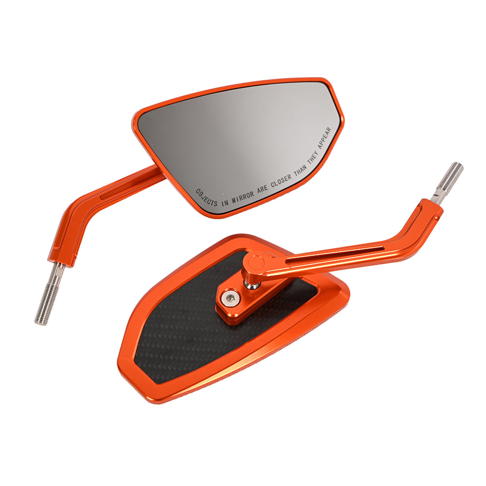 Performance Style Mirrors Rear View Mirrors CNC with Carbon Slim Look Universal forFor Harley Touring Softail Dyna Sportster Street Bob Low Rider S Road King Fatboy XL883
