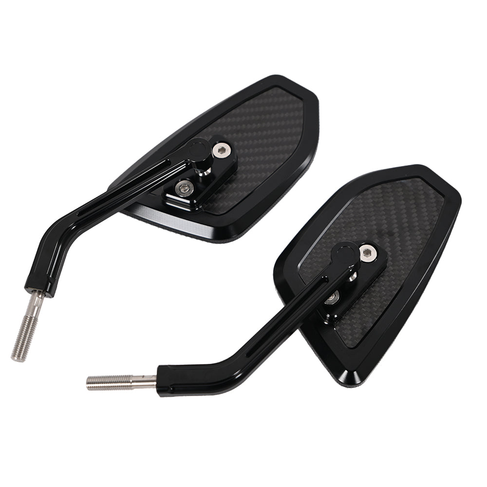 Performance Style Mirrors Rear View Mirrors CNC with Carbon Slim Look Universal forFor Harley Touring Softail Dyna Sportster Street Bob Low Rider S Road King Fatboy XL883