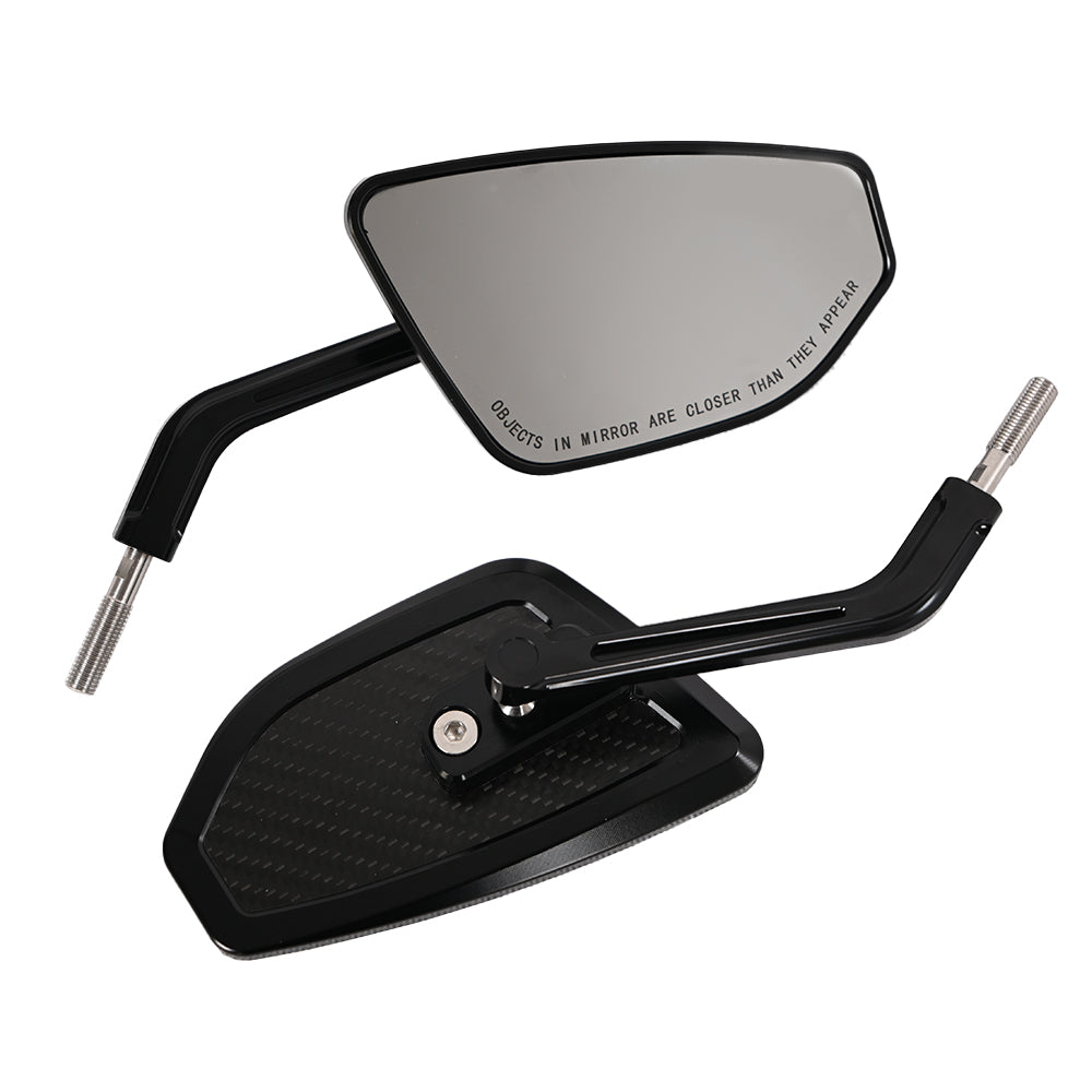 Performance Style Mirrors Rear View Mirrors CNC with Carbon Slim Look Universal forFor Harley Touring Softail Dyna Sportster Street Bob Low Rider S Road King Fatboy XL883