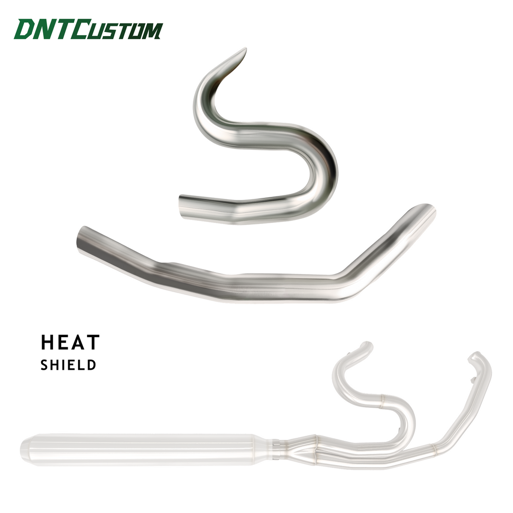 Stainless Steel 2IN1 Exhaust System Long Version For Harley Touring 2017-2026