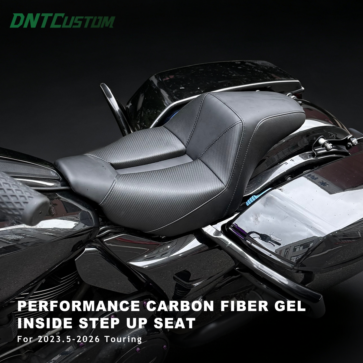 Performance Carbon Fiber Gel inside Step Up Seat  2023 2024-26 CVO Road Glide Street Glide