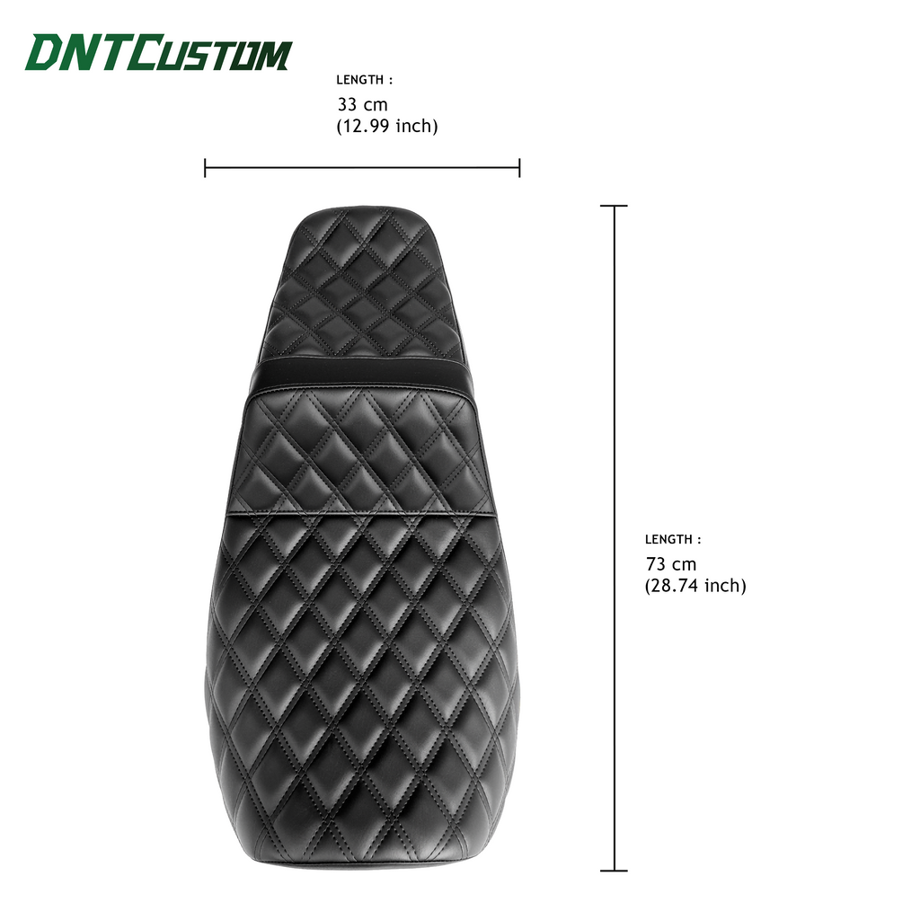 Tail Up With Gel Seat Black Double Diamond Stitch Fits CVO Touring 2023up Street Glide & Road Glide 2024up, Touring 2025up