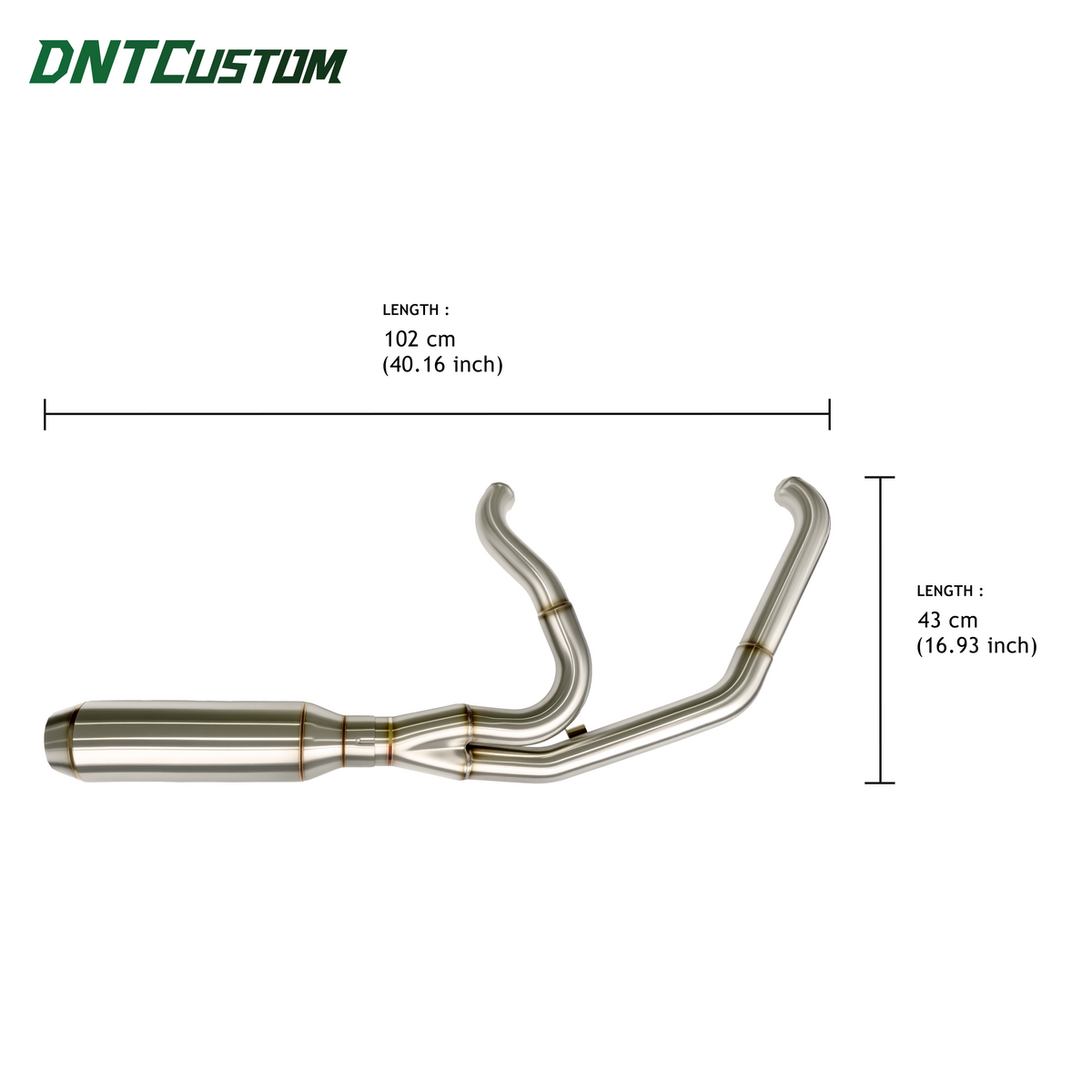 Stainless Steel 2IN1 Exhaust System For 2018-2026 Harley Softail Street Bob Low Rider S/ST Fatboy Breakout Slim