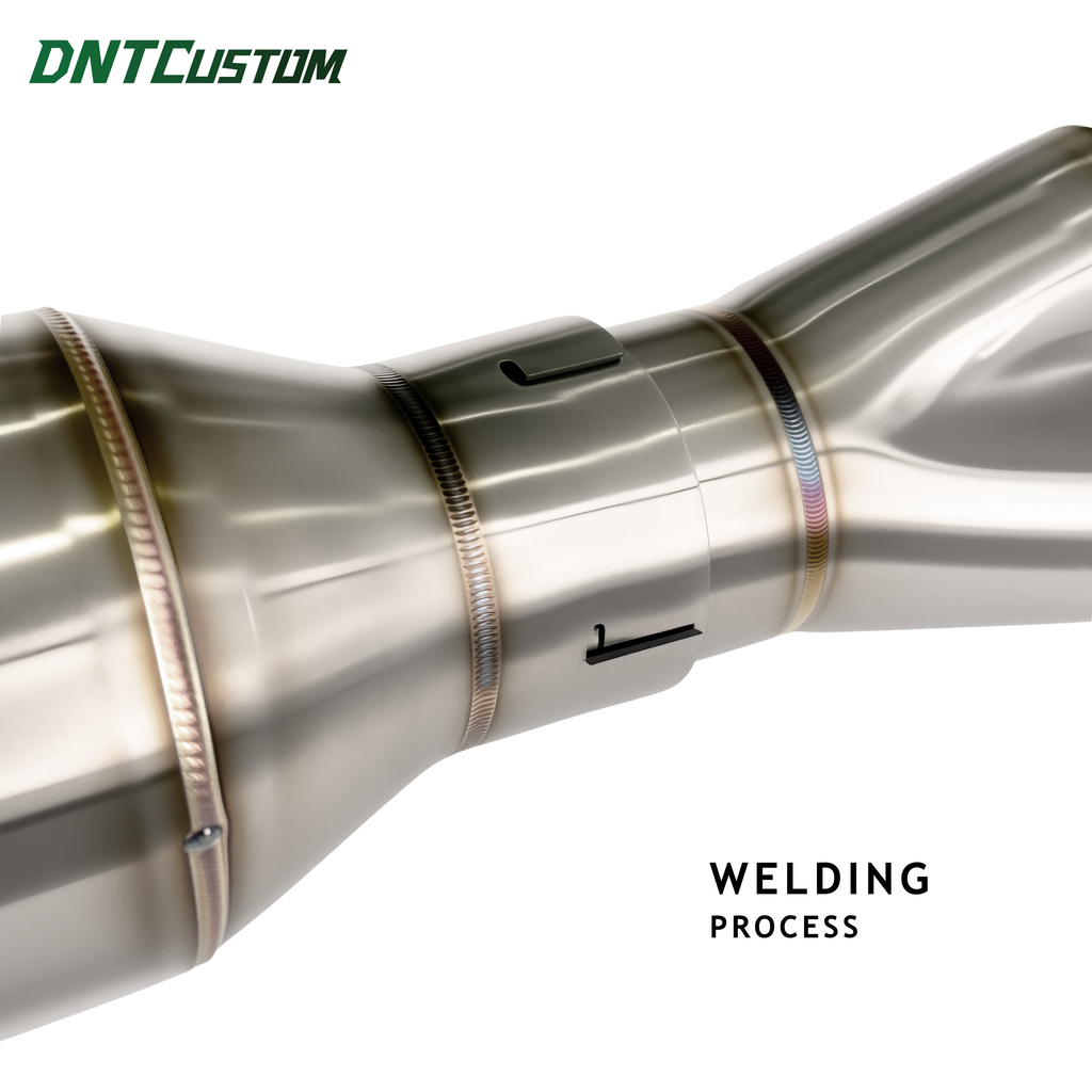 Stainless Steel 2IN1 Exhaust System Long Version For Harley Touring 2017-2026