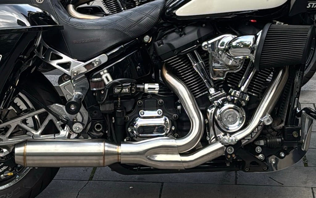 Stainless Steel 2IN1 Exhaust System For 2018-2026 Harley Softail Street Bob Low Rider S/ST Fatboy Breakout Slim