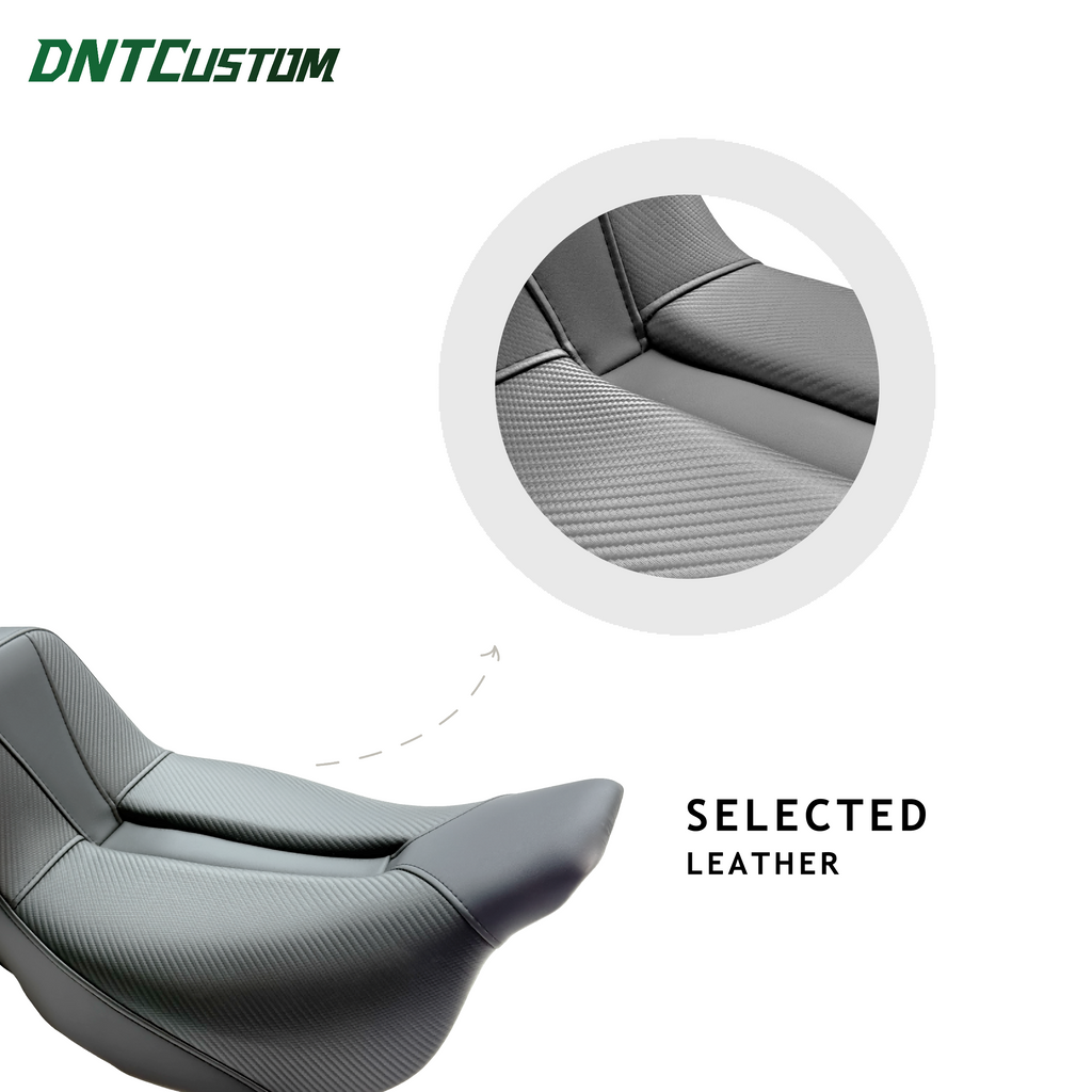 Performance Carbon Fiber Gel inside Step Up Seat For Harley 2008-2023 Road King FLHR Road Glide FLTR Street Glide FLHX Electra Glide Ultra Limited FLHT