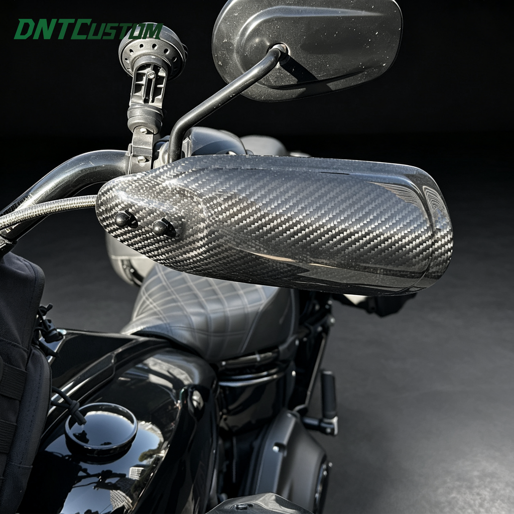 Twill Dry Carbon Fiber 3K Hand Guard For Harley Davidson
