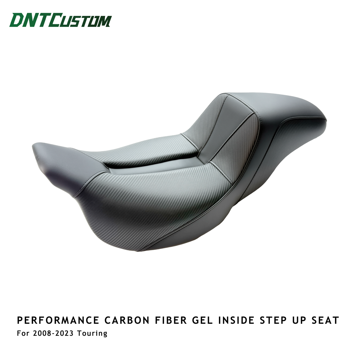 Performance Carbon Fiber Gel inside Step Up Seat For Harley 2008-2023 Road King FLHR Road Glide FLTR Street Glide FLHX Electra Glide Ultra Limited FLHT