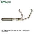 Stainless Steel 2IN1 Exhaust System For 2018-2026 Harley Softail Street Bob Low Rider S/ST Fatboy Breakout Slim