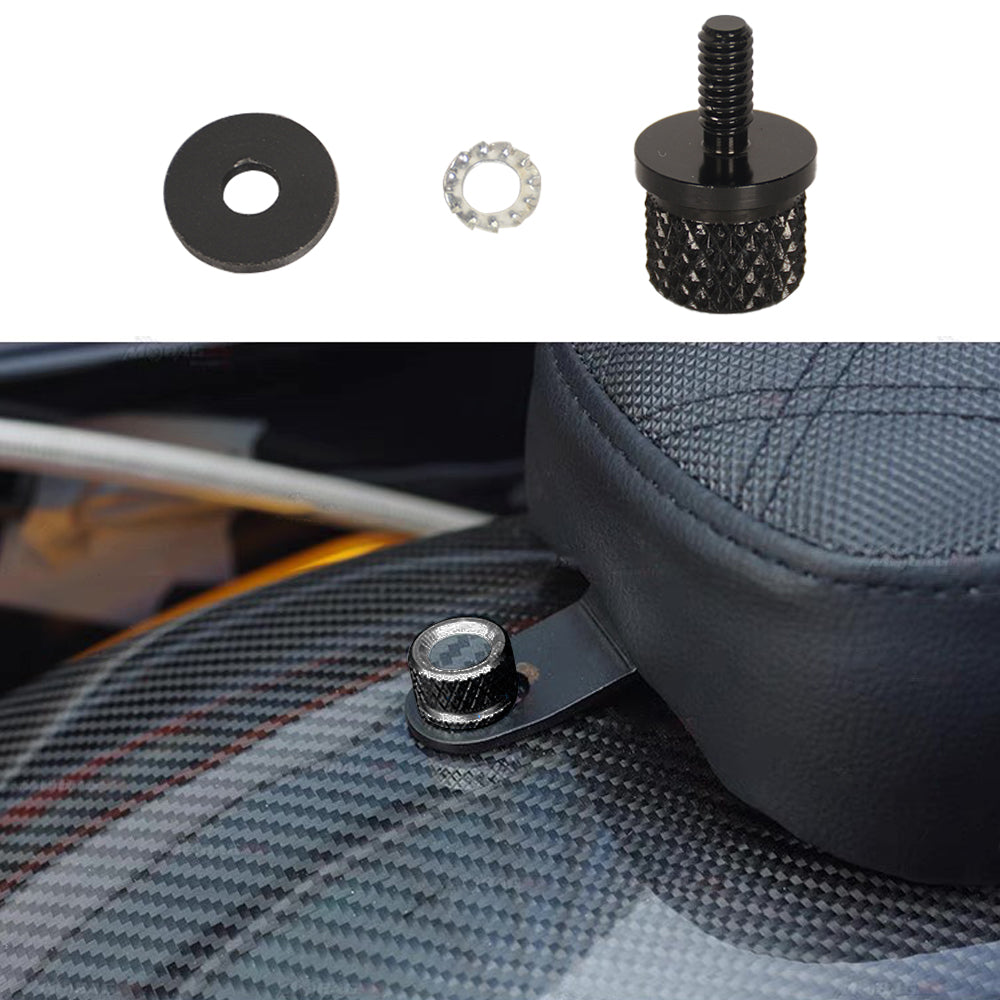 Performance Seat Screws Bolt With Carbn Fiber For Univeral Harley Davidson