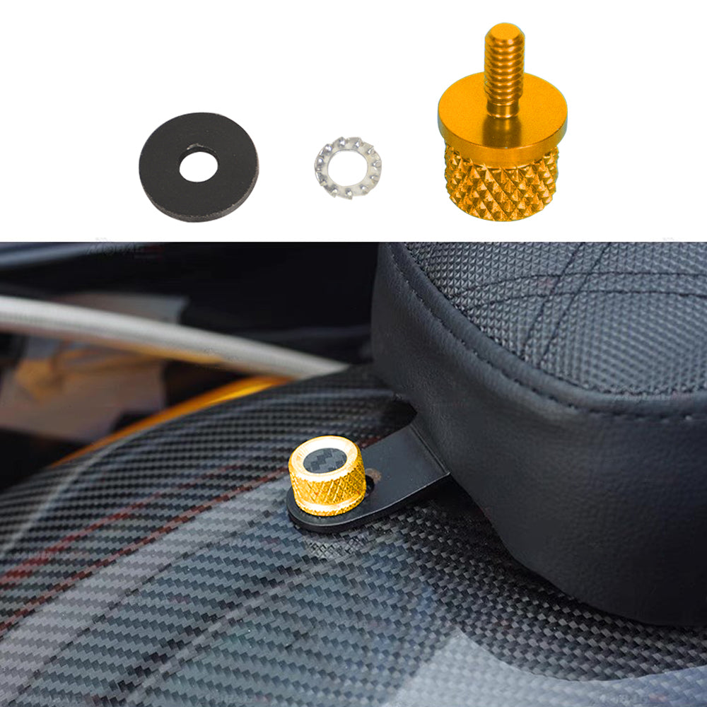 Performance Seat Screws Bolt With Carbn Fiber For Univeral Harley Davidson