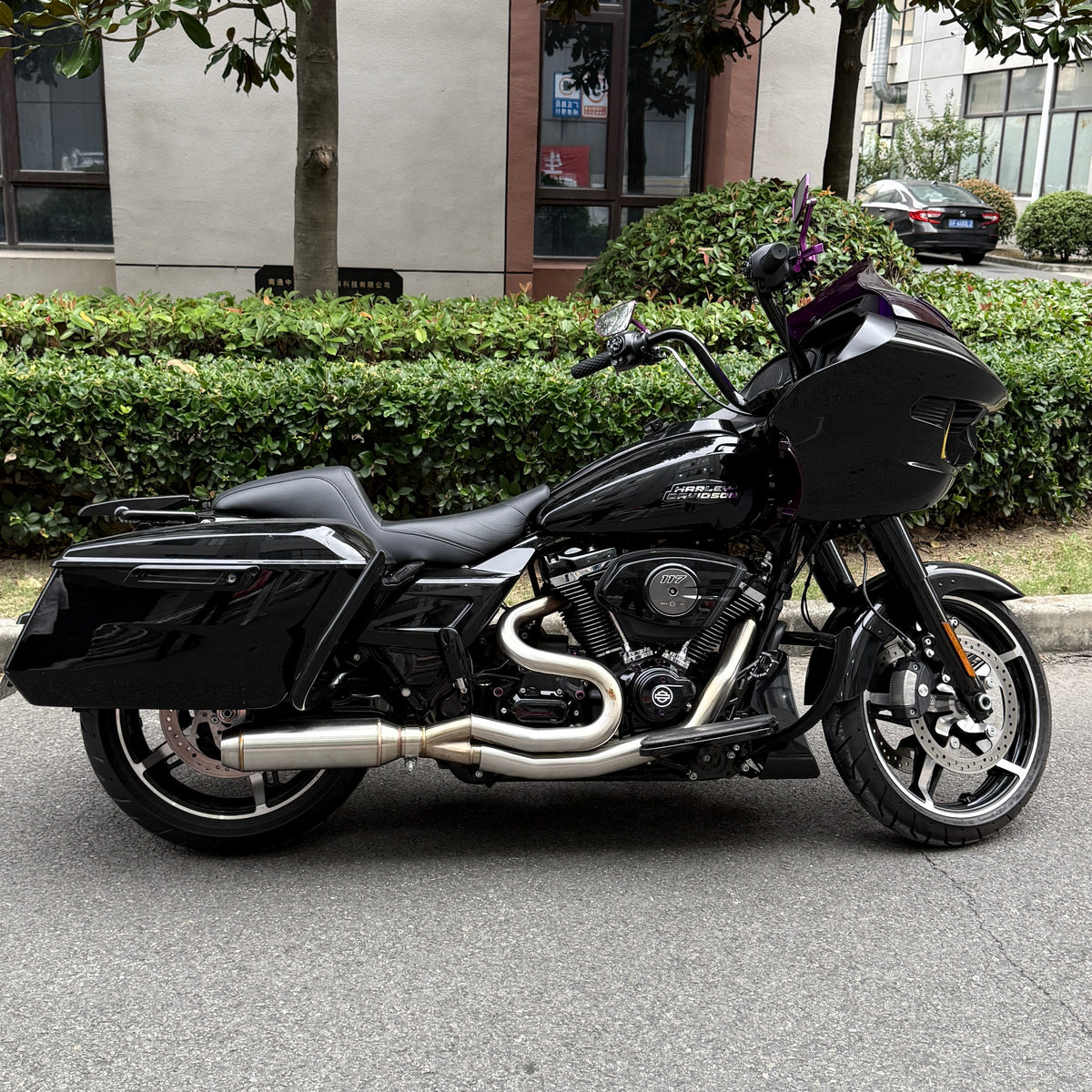 Stainless Steel 2IN1 Exhaust System Short Version For Harley Touring 2017-2026