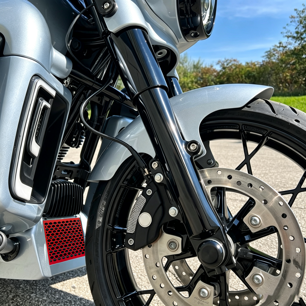 Aluminum Oil Cooler Cover Guard For Harley Touring 17-23 Works For OEM Oil Cooler Cover