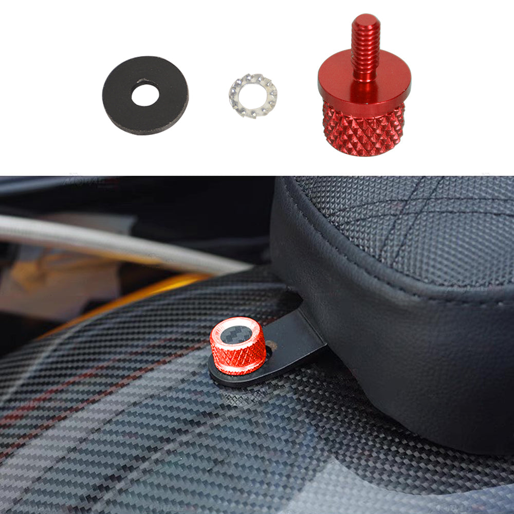 Performance Seat Screws Bolt With Carbn Fiber For Univeral Harley Davidson
