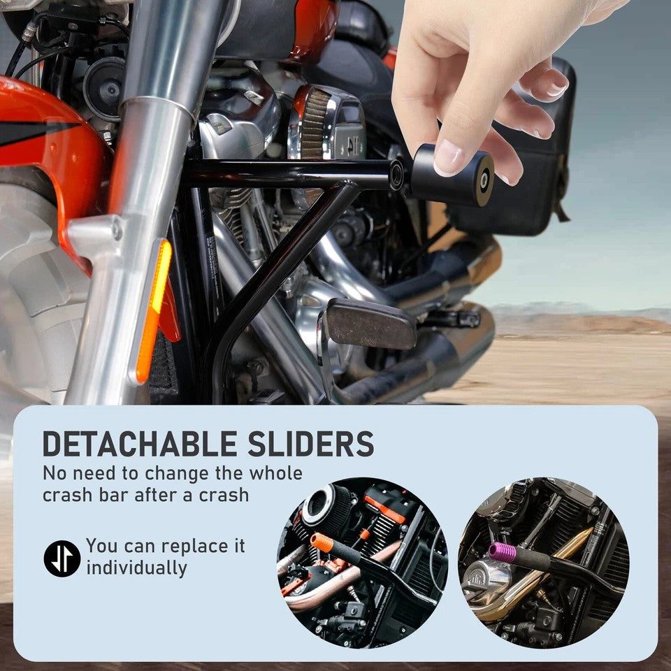 Softail Front Crash Bar Engine Guard for Harley Fat Boy Street Bob FXLR 2018-up